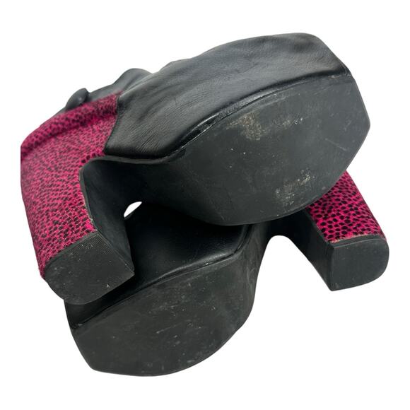 Jeffrey Campbell Pink Cheetah Print platform heels Size 7 - Picture 9 of 10